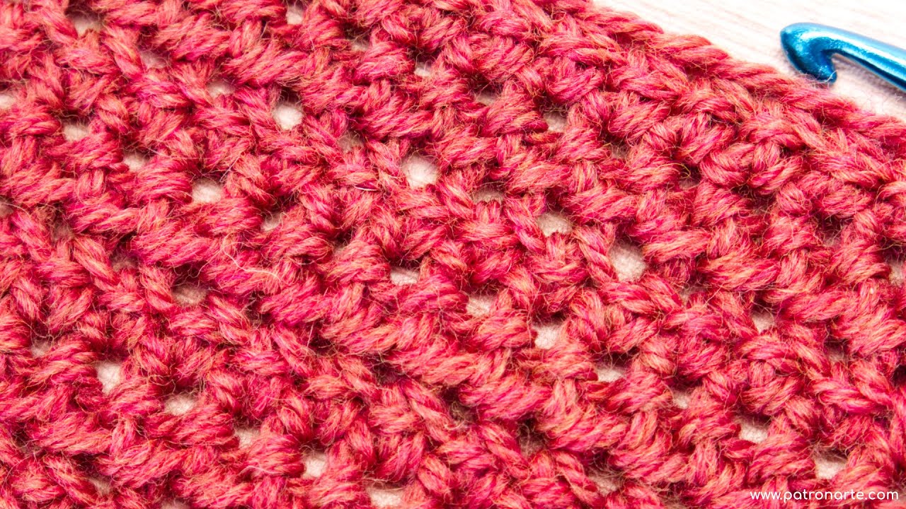 Teje Fácil y Rápido Punto a Crochet Reversible, Original y Divertido | Punto Medio Revés de Crochet