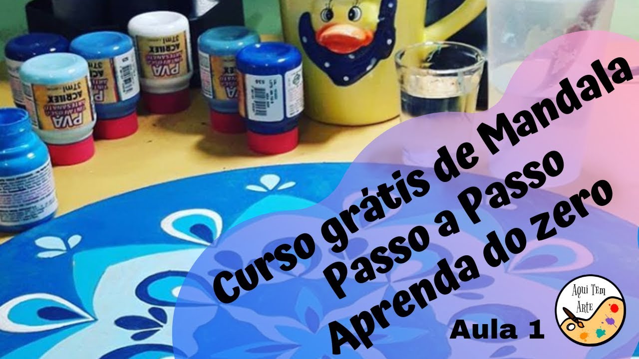 Aula 1 - Curso de mandalas  GRÁTIS - Como encontrar o centro do círculo e dividir em 4 partes
