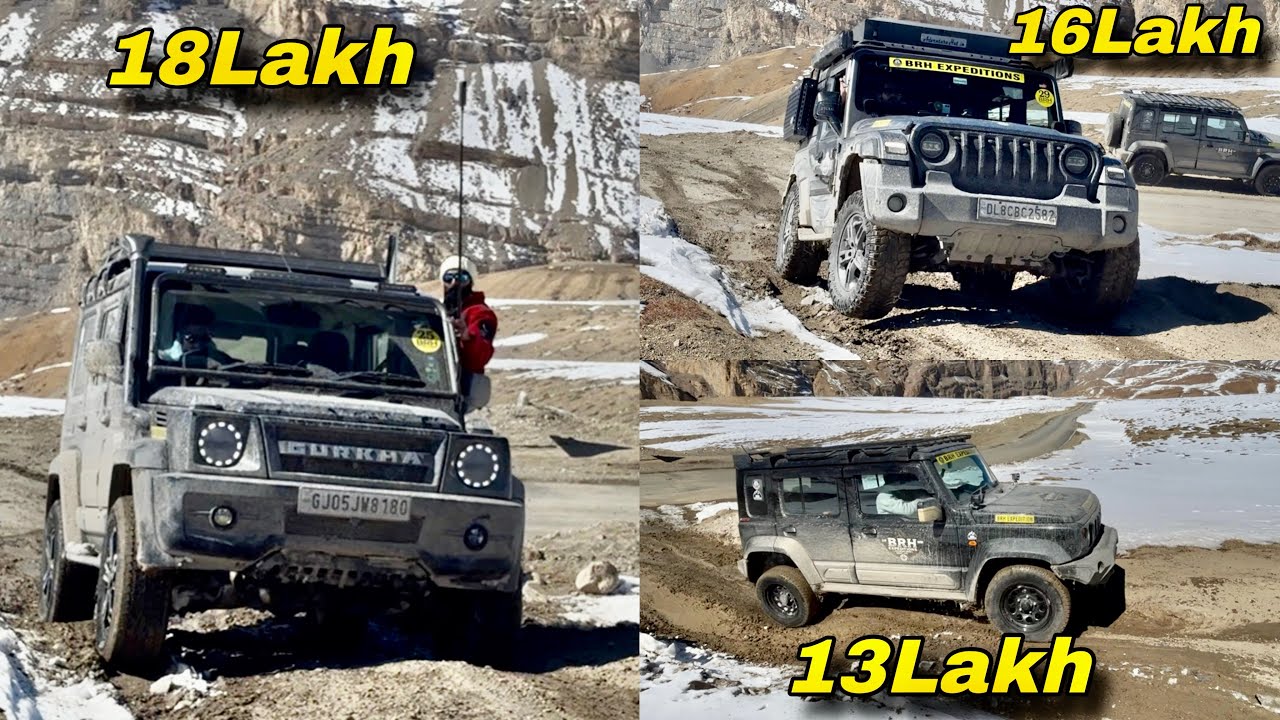 18 Lakh vs 16 Lakh vs 13 Lakh Off-Road Beast 🔥 Kaun Hai King? winter spiti 