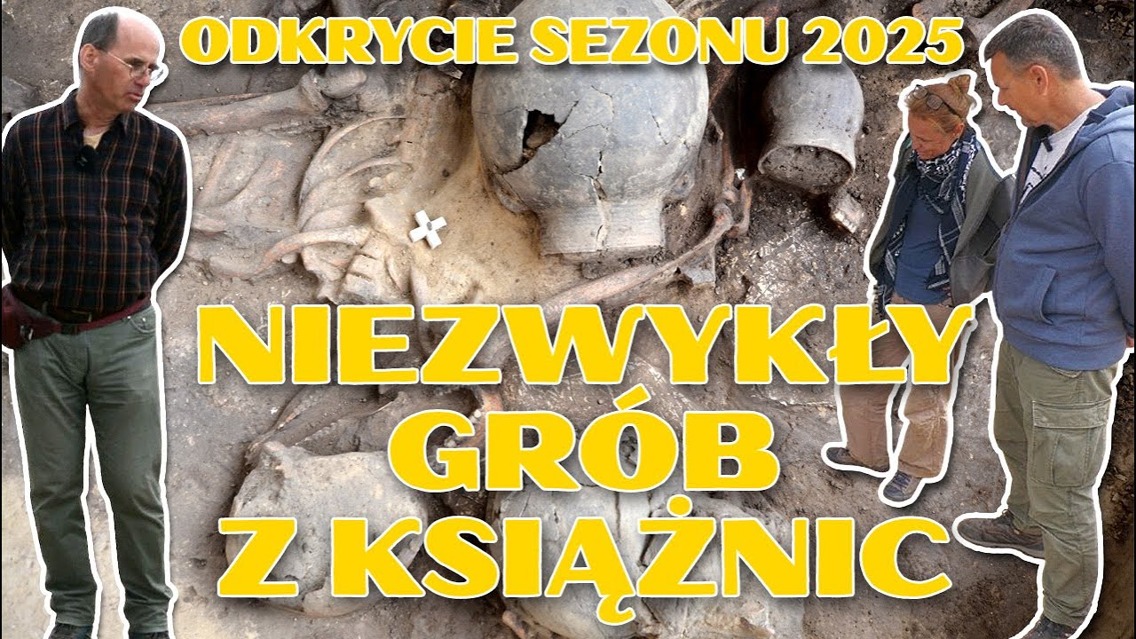 NIEZWYKŁY GR&Oacute;B Z KSIĄŻNIC | Odkryli unikatowy poch&oacute;wek kultury złockiej!
