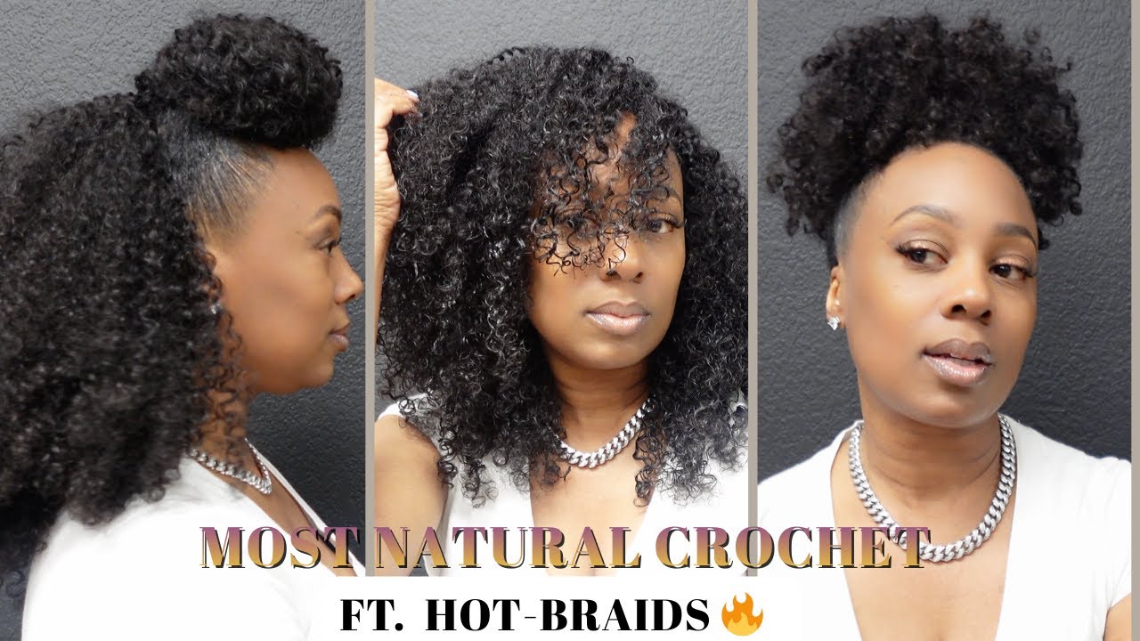 САМОЕ НАТУРАЛЬНОЕ ВЯЗАНИЕ КРЮЧКОМ ДЛЯ ВОЛОС ТИПА 3C/4A | @HOT-BRAIDS 🔥 #crochethair #naturalhair
