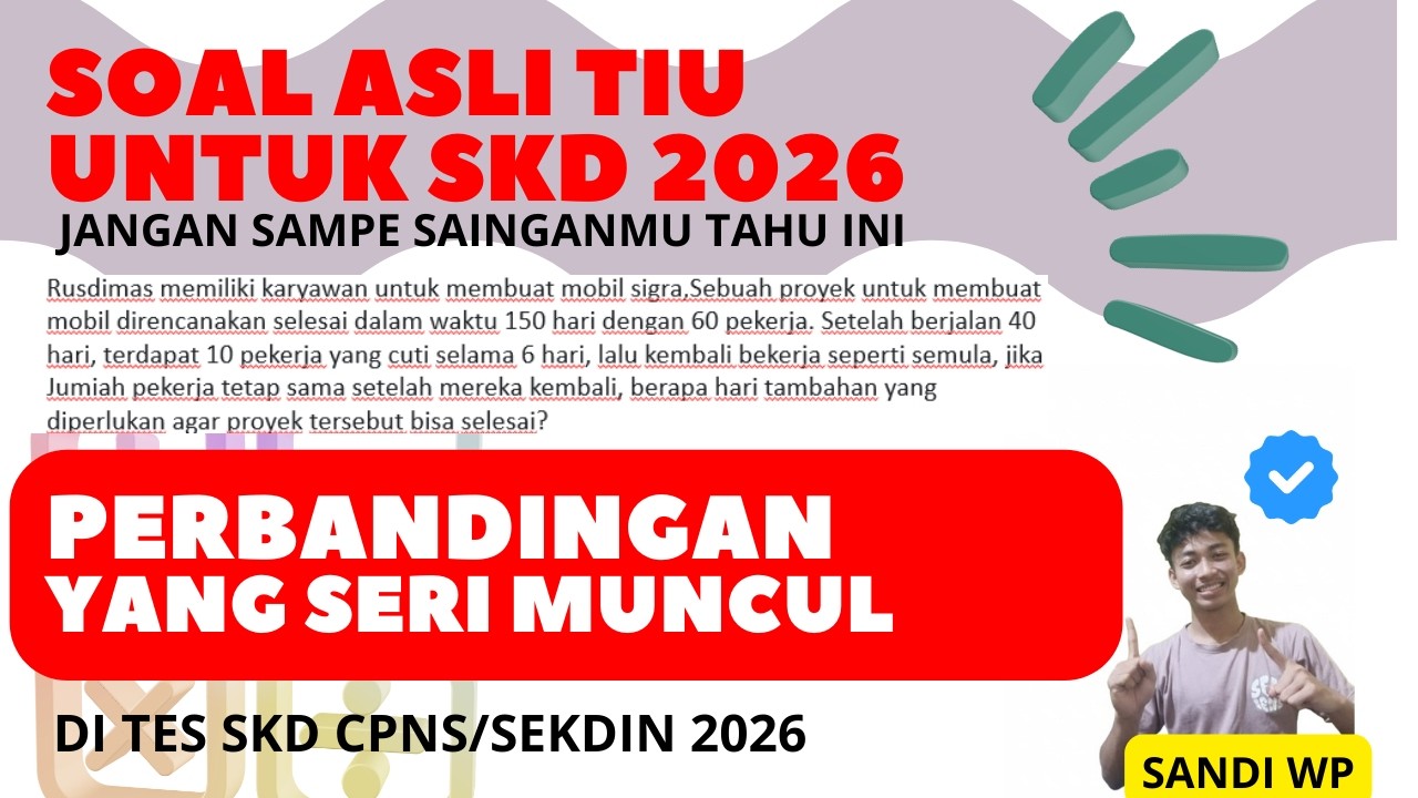 TIU [RUMUS CEPAT SOAL PERBANDINGAN]