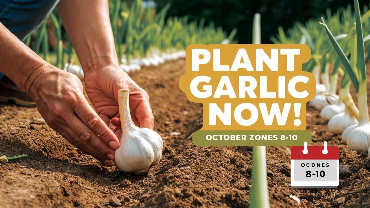 Planting Garlic in October for Zones 8, 9, and 10 | Ultimate Fall Gardening Guide