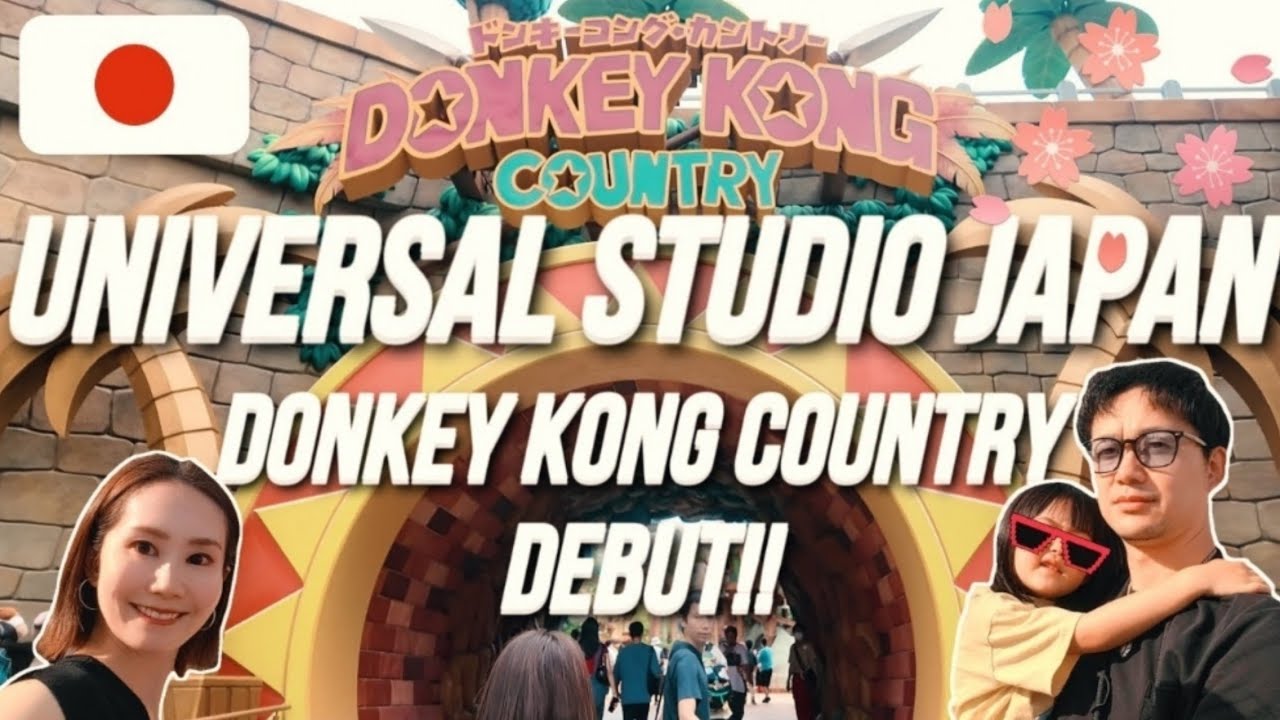 Donkey Kong Area Debut!  Universal Studios Japan Vlog