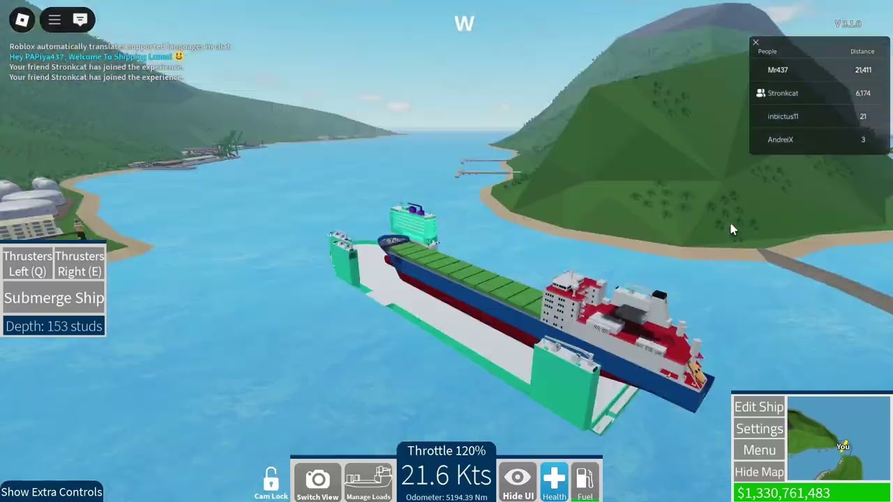 Timelapse With Bro (Stronkcat) For New Ship In Shipping Lanes Roblox | Mr437 #roblox #shippinglanes 