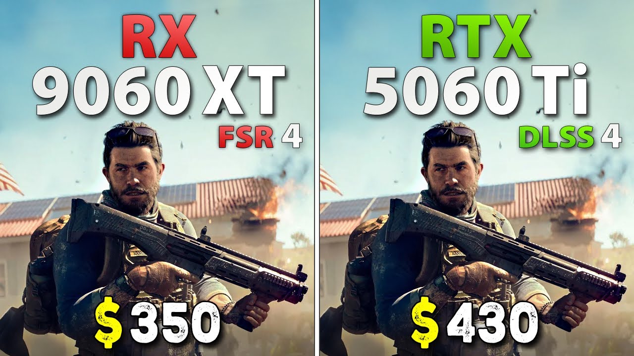 RTX 5060 Ti vs RX 9060 XT - DLSS 4 vs FSR 4 | Test in 11 Games, 1440p