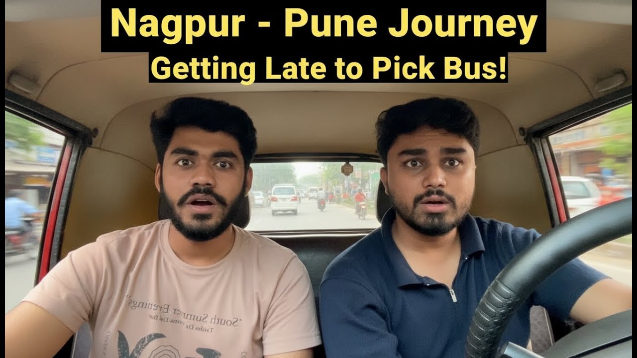 Nagpur to Pune Bus Journey 😅 | Late Ho Gaya Bus Ke Liye! | Full Expense Details