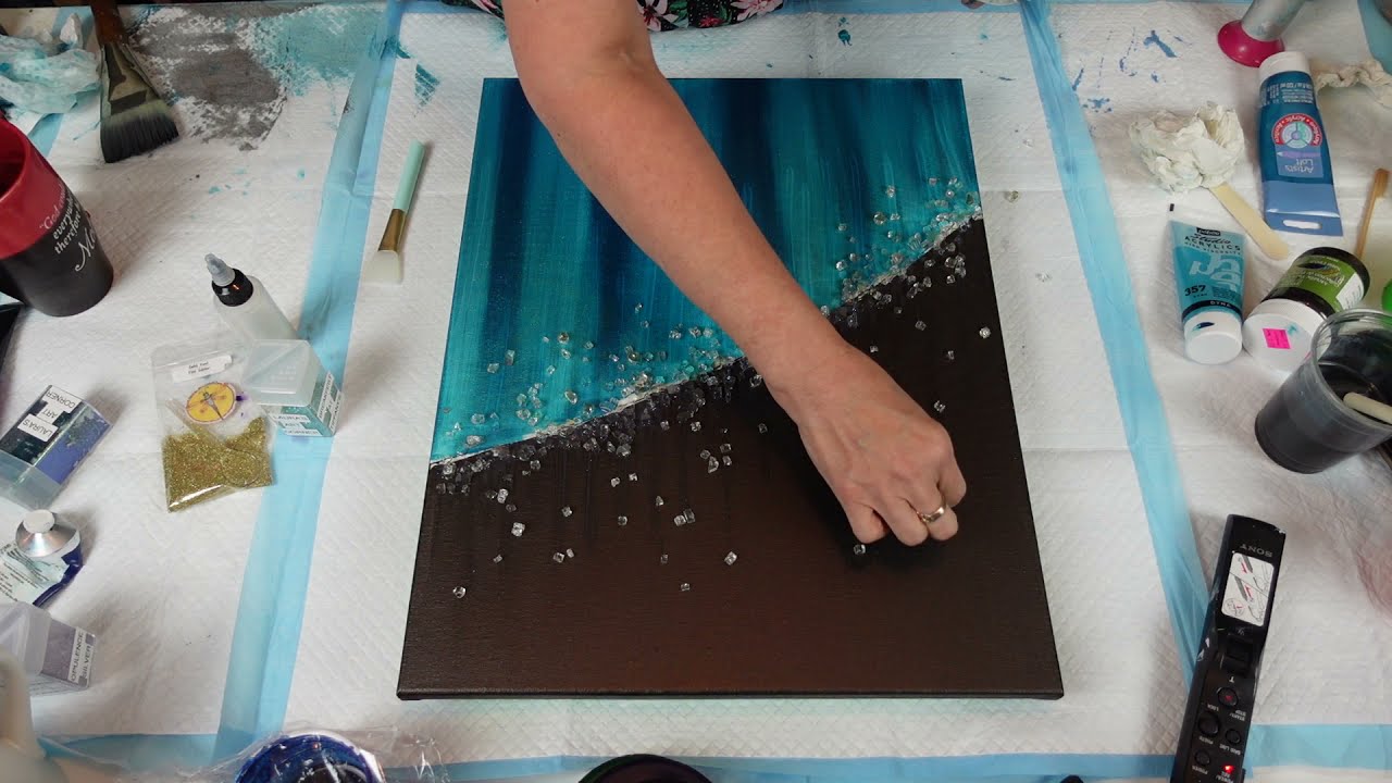 Brown and Teal Bling Bling request AMAZING! @usherl250 glitters  video #232