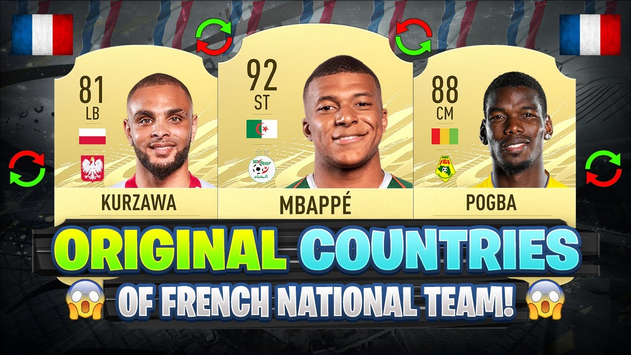 Did You Know The Original Countries of FRENCH National Football Team?