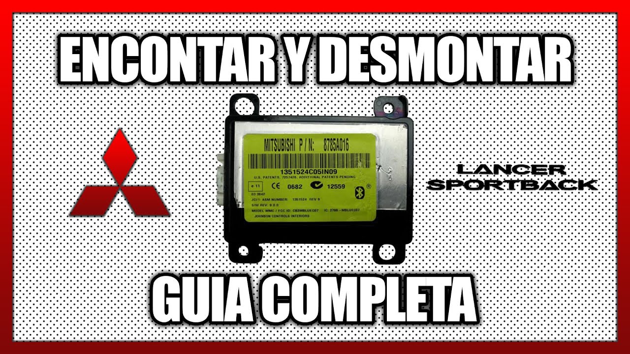 ✅MITSUBISHI LANCER 2008/9 CONSUME BATERIA ESTANDO APAGADO // DESMONTAR MODULO BLUETOOTH◾SOLUCIONADO◾
