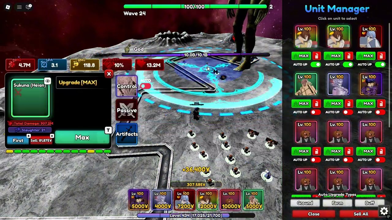 Just a random video anime guardian update 19 solo OPM event