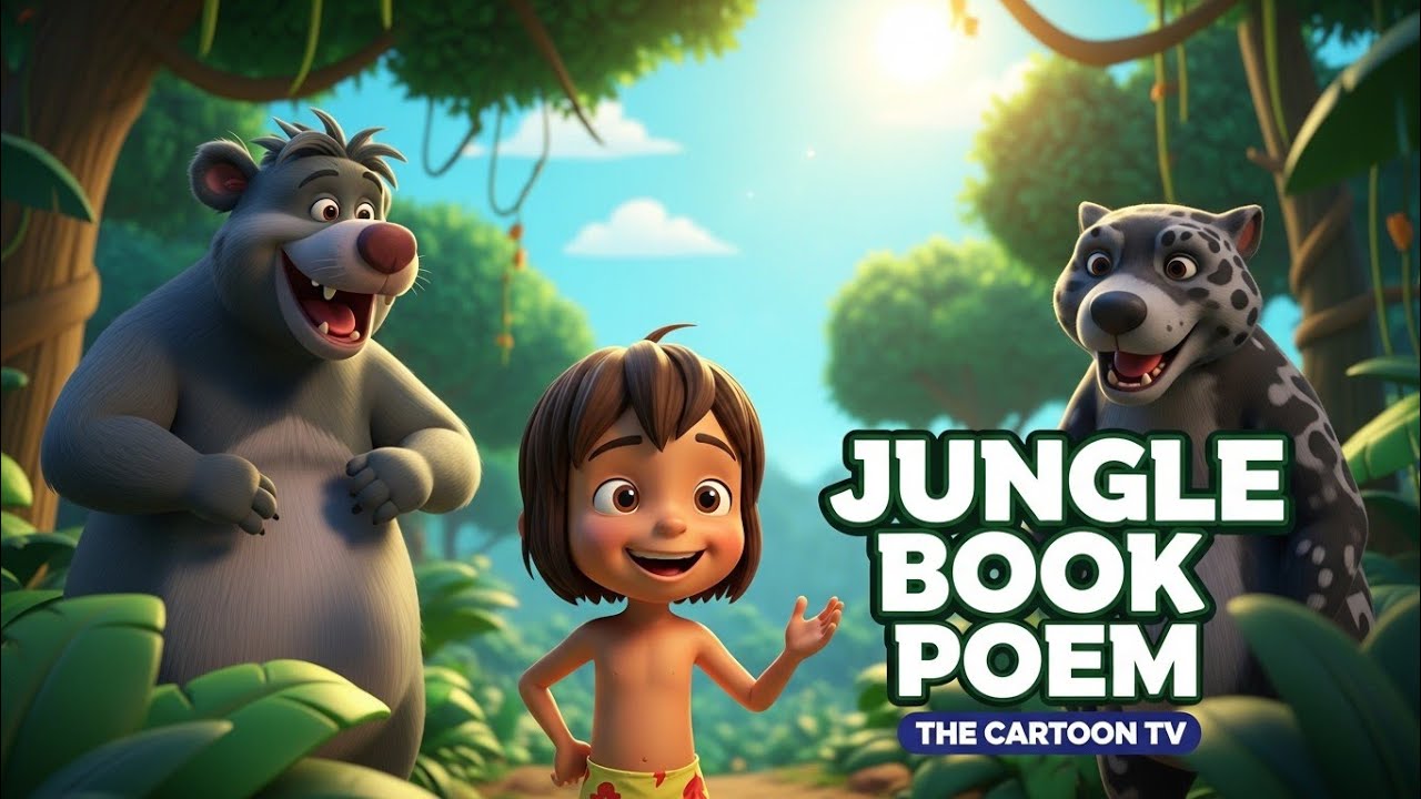 The Jungle Book Happy Poem 🌿🐻 | Fun Jungle Adventure for Kids | The Cartoon TV :