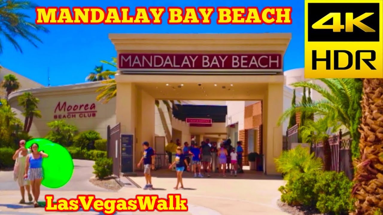 LasVegasWalk • Mandalay Bay BEACH Pool • June 2025 (4K HDR)