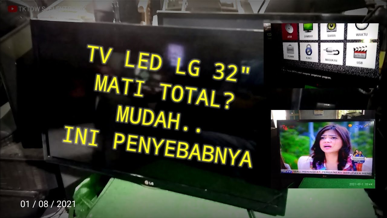 TV LED LG 32LB530A Rusak  Mati Total