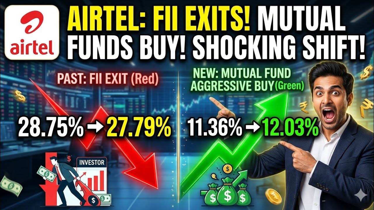 Bharti Airtel Share Latest News: March 2026 : FII vs Mutual Funds . Why are FIIs Selling?