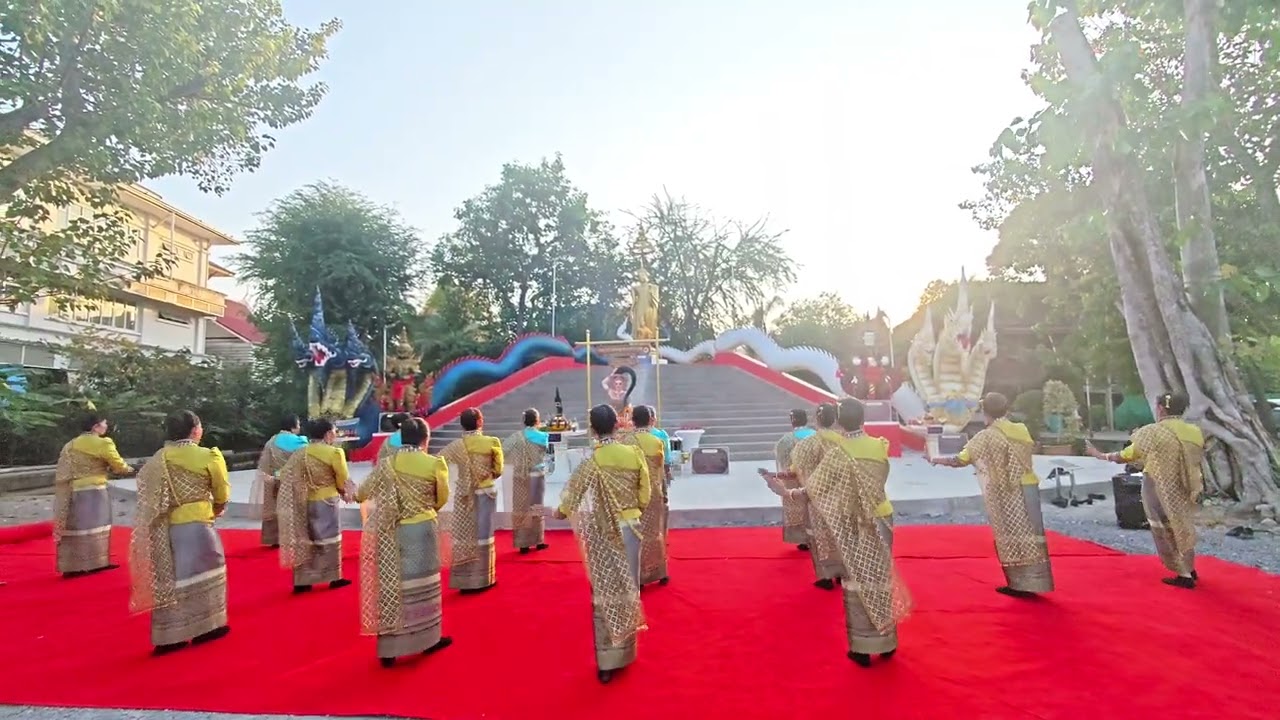 รำเพลงคู่บารมี อนันตนาคราช อุษาอนันตวดี พุทธตำบล วัดสวนส้ม สมุทรปราการ 