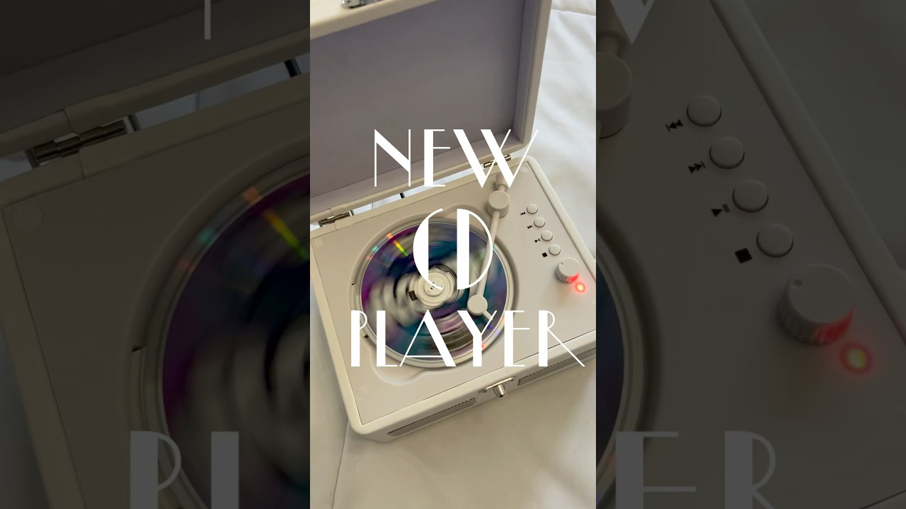 Unboxing a Vintage-Style Vinyl Suitcase CD Player 🎶 Retro Vibes Meet Modern Tech! #cdplayer #cds