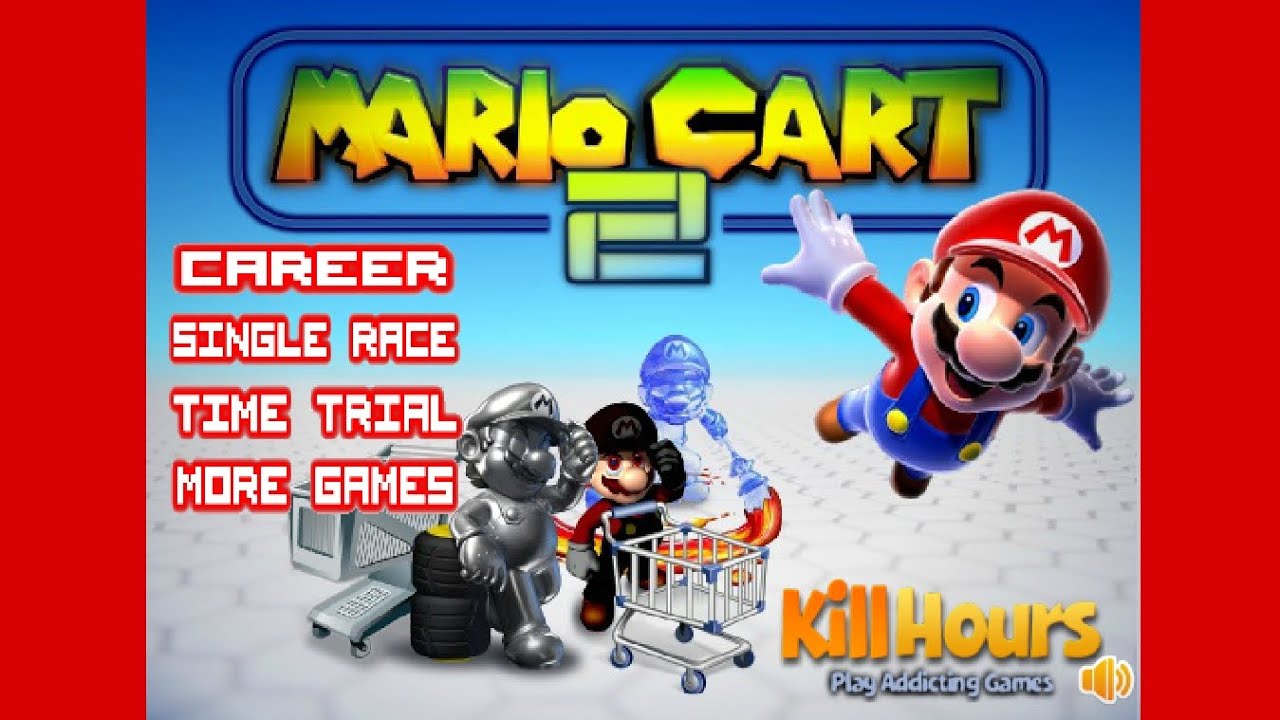 Mario Cart/Kart 2 - Unofficial Flash game full walkthrough [Difficulty: Hard]