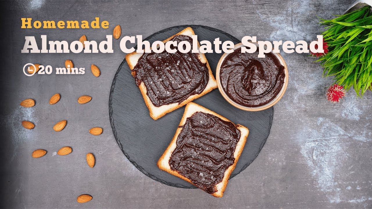Homemade Almond Chocolate Spread | Homemade Choco Spread | Cookd