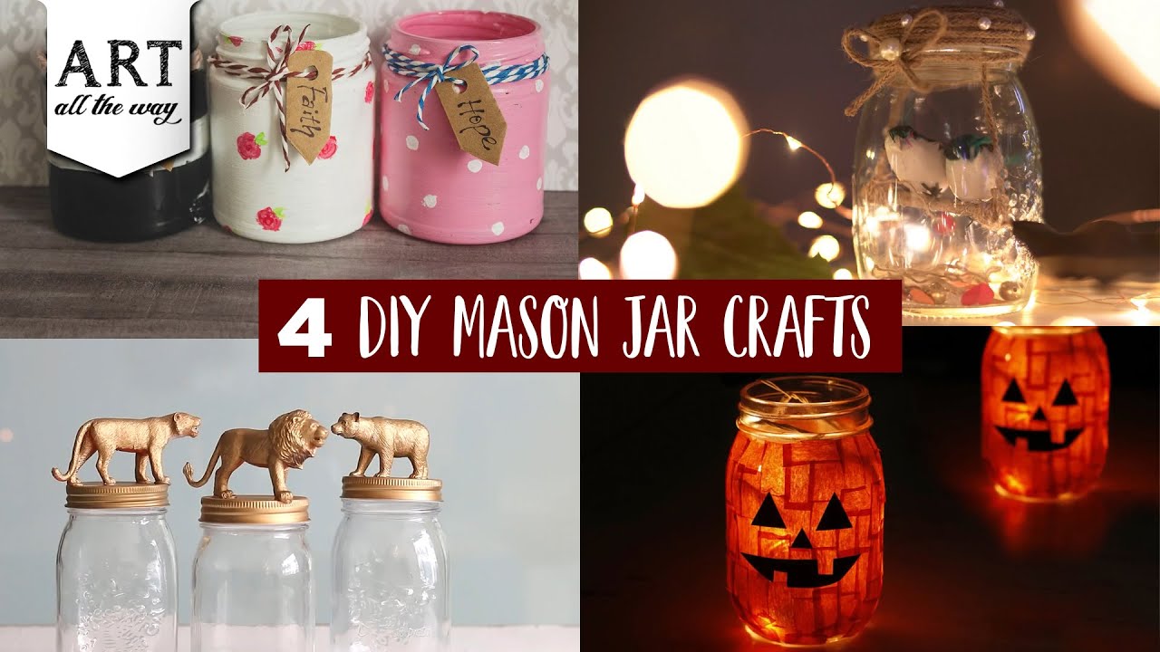 4 DIY Mason Jar Crafts | Jar Crafts Compilation | Compilation