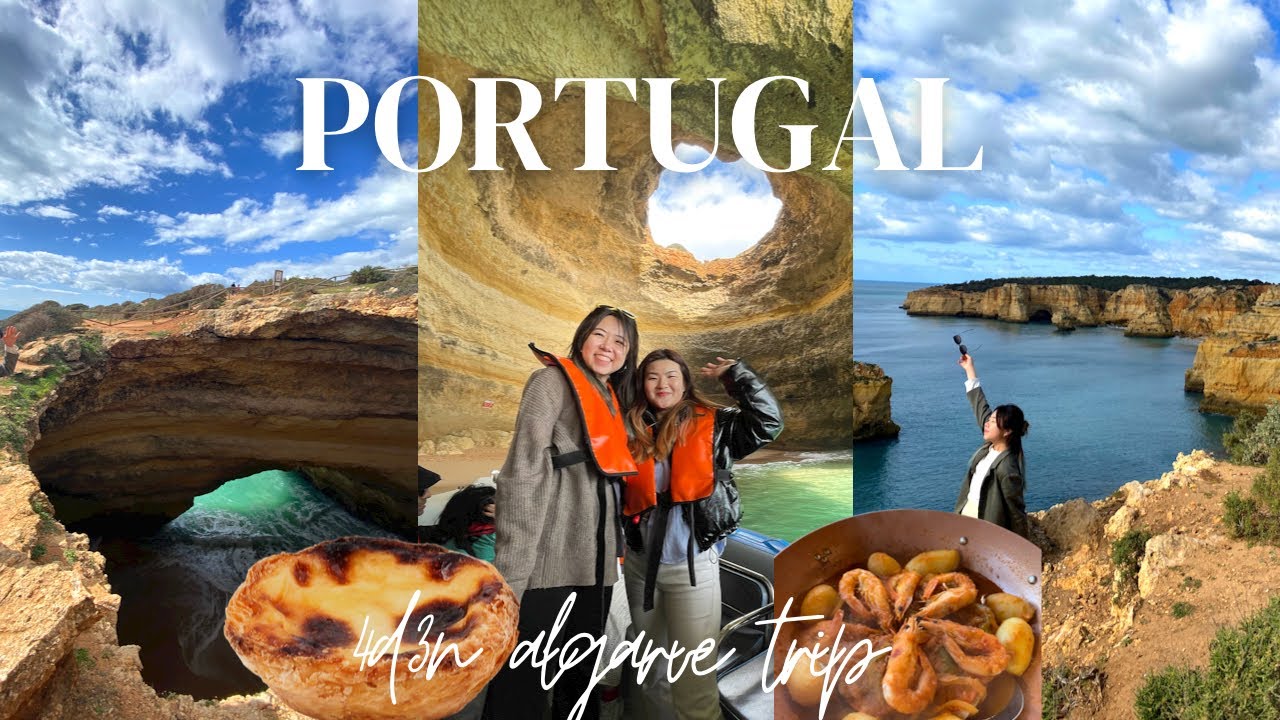 My 4 days 3 nights in Algarve, Portugal 🇵🇹 | pt.1 Benagil Cave Tour, Lagoa, Portim&atilde;o, seafood 🐟