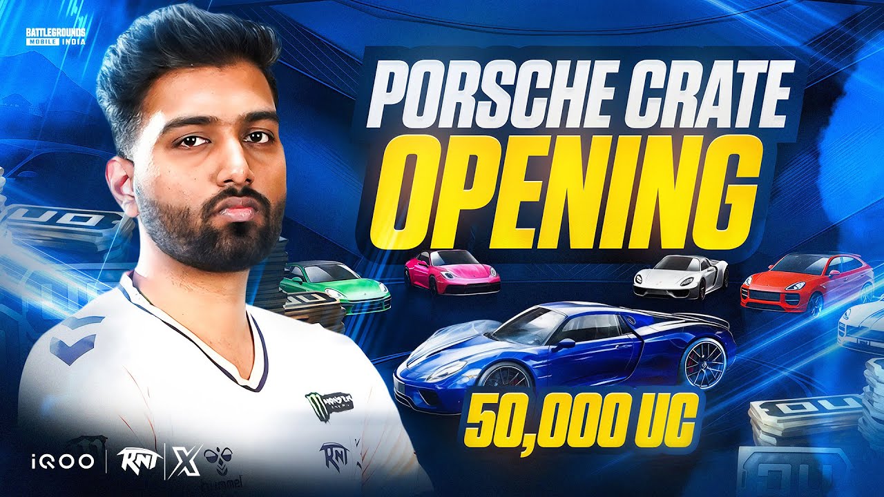 50,000 UC ..... Ab Ghar Jayenge Isme 🏠💰| PORSCHE CRATE OPENING ! | BGMI!  #iQOORNTX #iQOO15