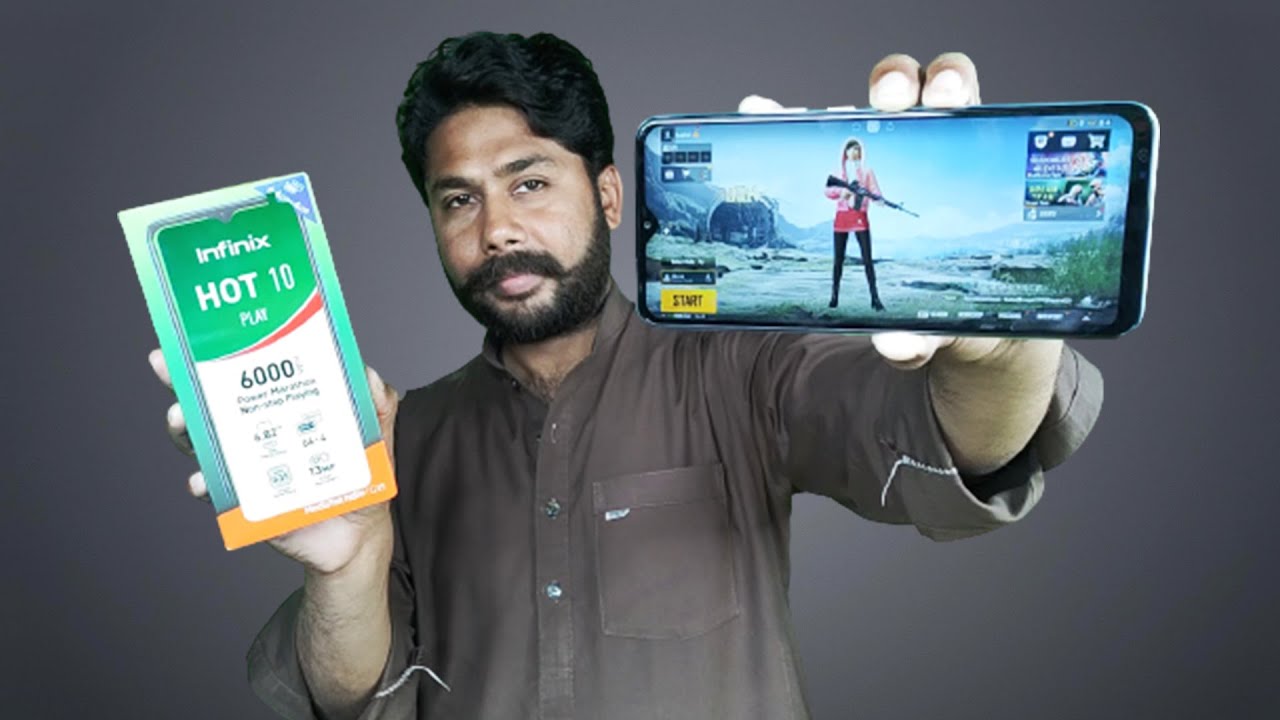 Infinix Hot 10 Play PUBG Mobile Test With FPS