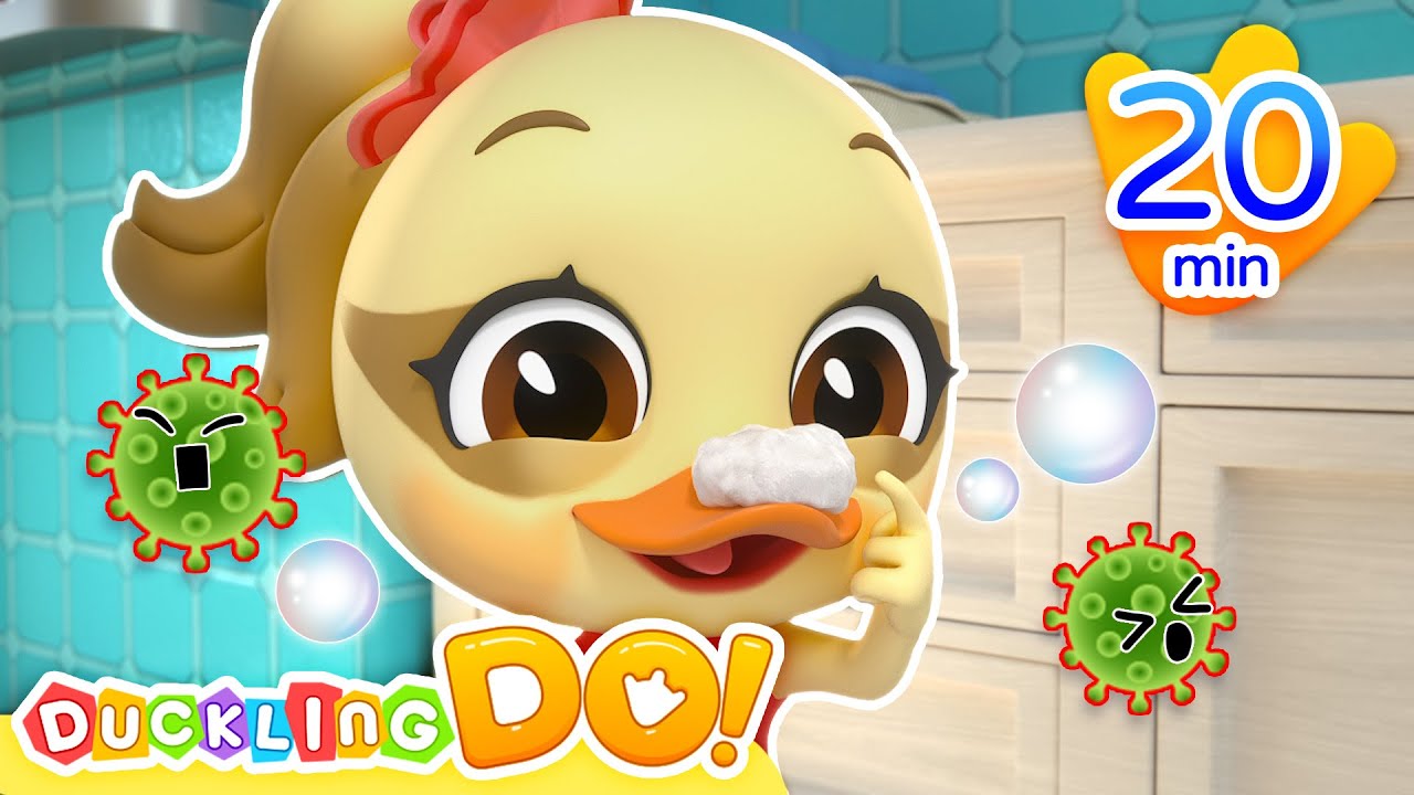 🧼🌞🚽Wash Hands Song + More❤️🚍| Duckling Do | Nursery Rhymes & Kids Song | Video For Babies