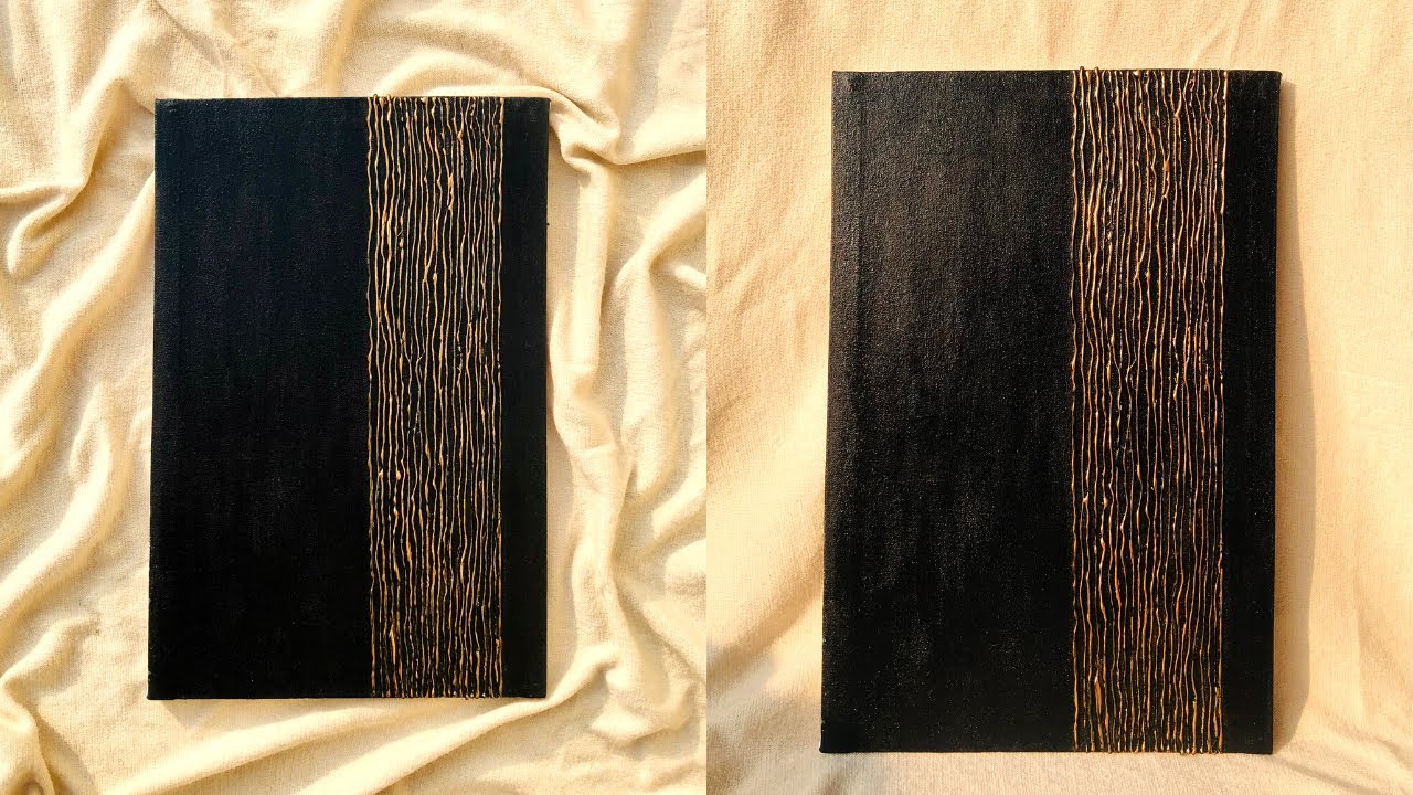 Painting with hot glue gun / Glue gun art / Acrylic pour painting on canvas / Easy technique