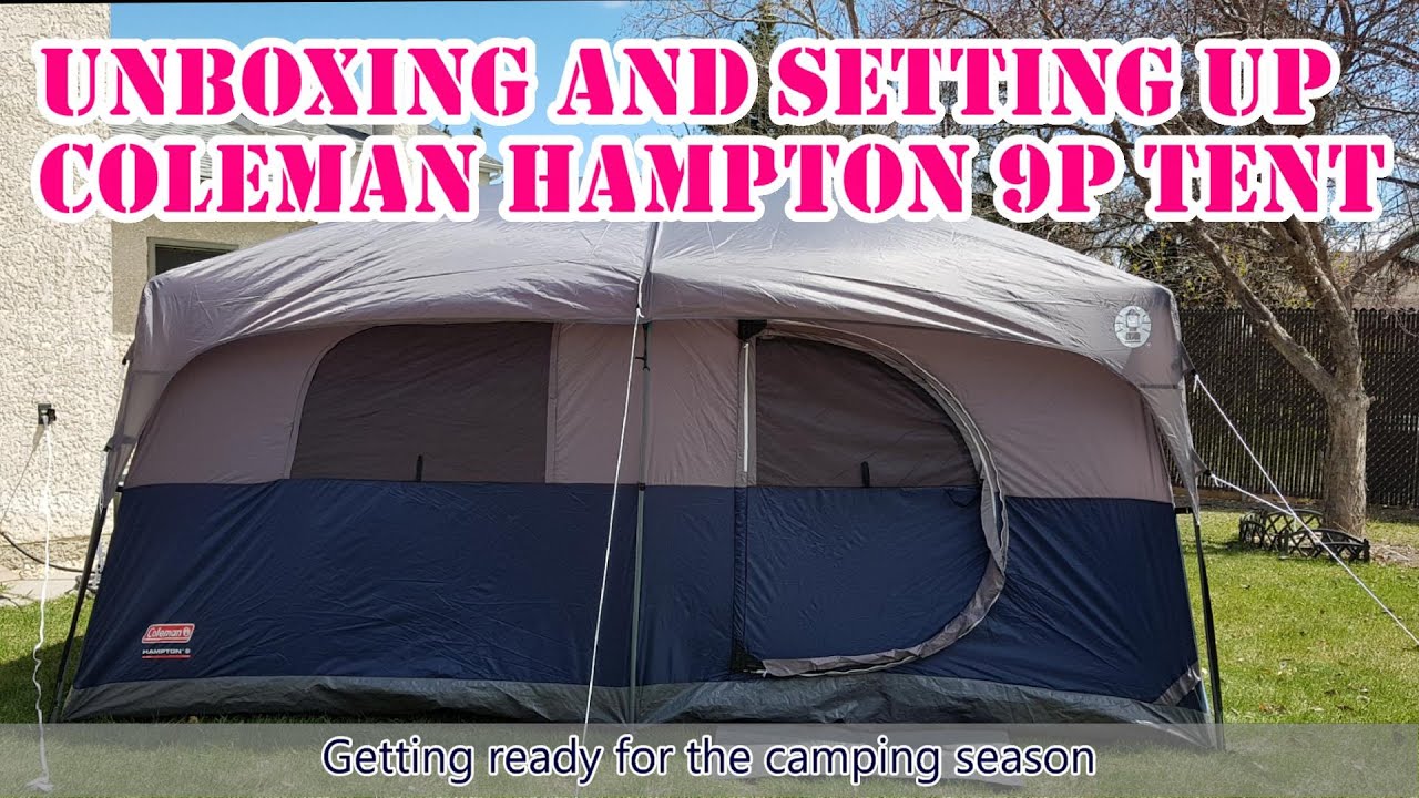 Unboxing and Setting Up of Coleman Hampton 9-Person Cabin Tent | Family Vlog | Pinoy in Canada