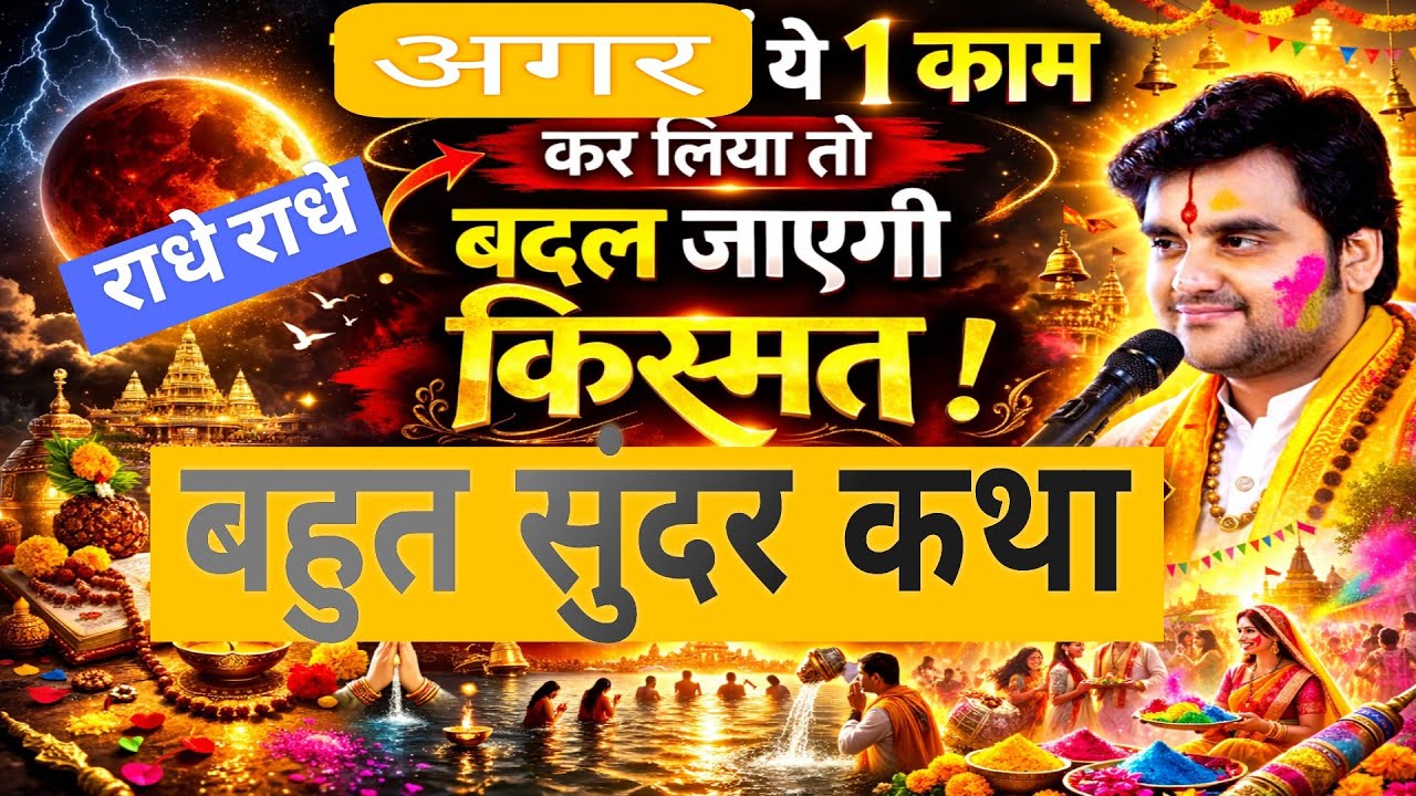 अगर ये 1 काम कर लिया तो बदल जाएगी किस्मत !बड़ी बात जान ले #indreshupadhyayji #trending 