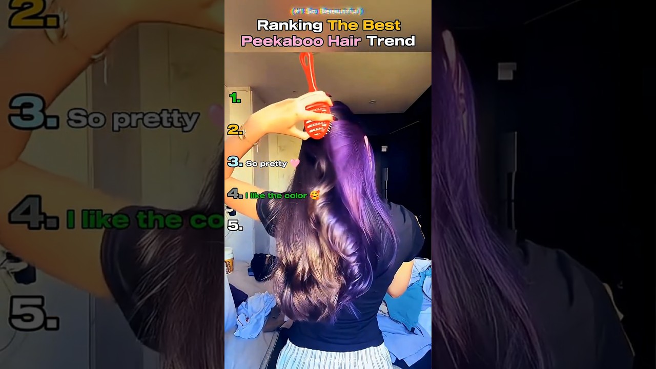 Ranking The Best Peekaboo Hair Trend Part-2 