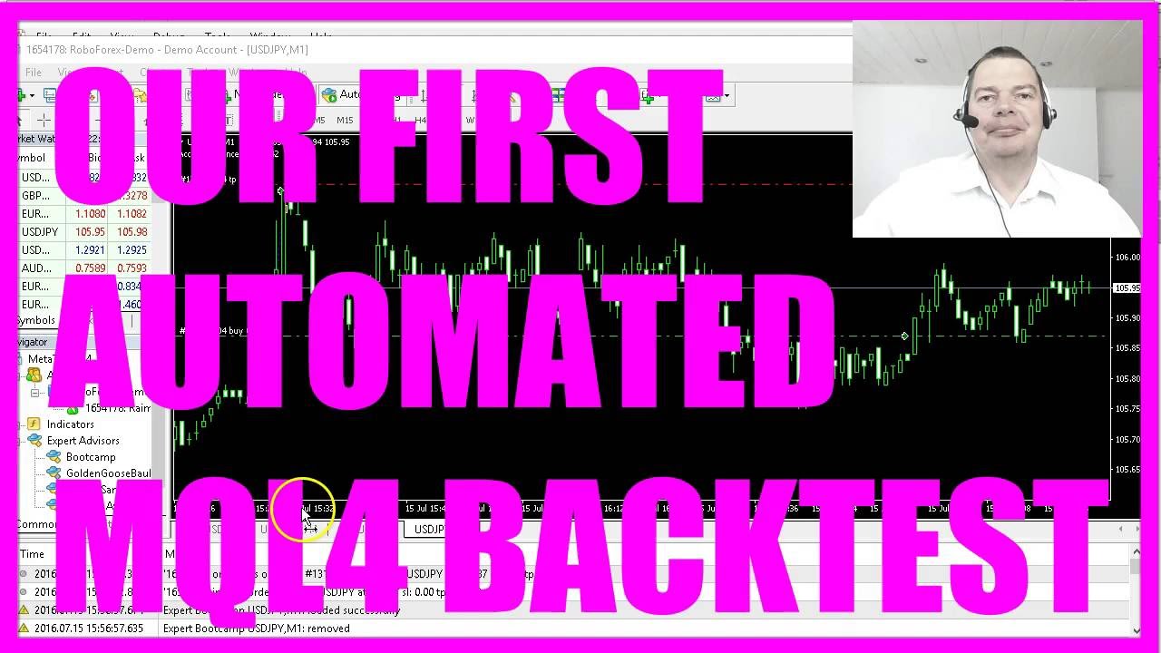 MQL4 Tutorial Bootcamp 1 - 11 Speed up your trading experience with backtesting