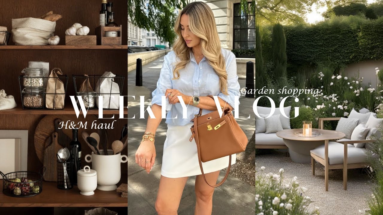 H&M HOME UNBOXING, M&S FOOD TASTING & TRIP TO THE GARDEN CENTRE | VLOG | Freya Killin