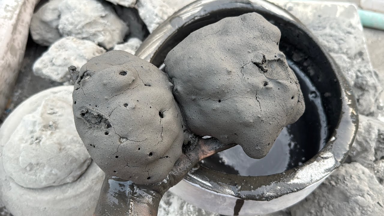 New bombastic video of dusty black dirt dipping then crumbling 🔥relaxing