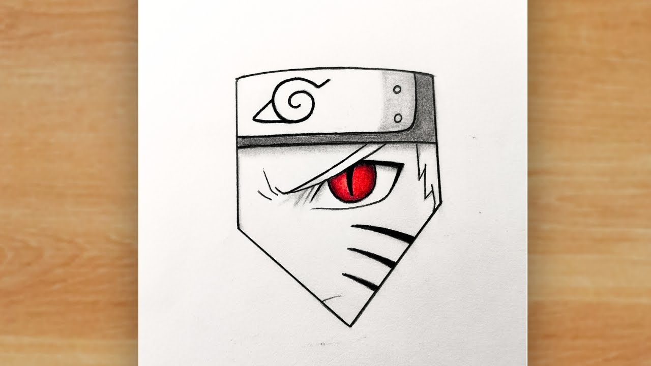 How to draw Naruto Eye - pencil sketch / Anime Sketch / Naruto drawing tutorial easy step by step 