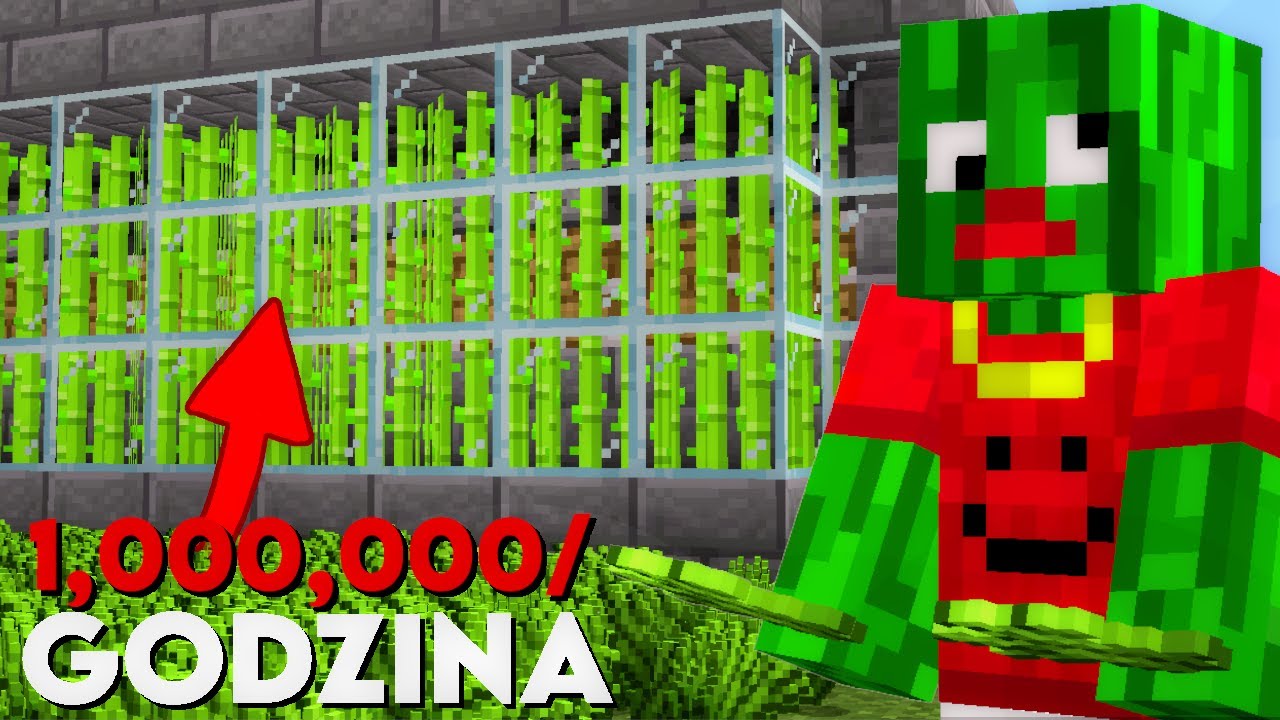 Najwydajniejsza FARMA TRZCINY w MINECRAFT!