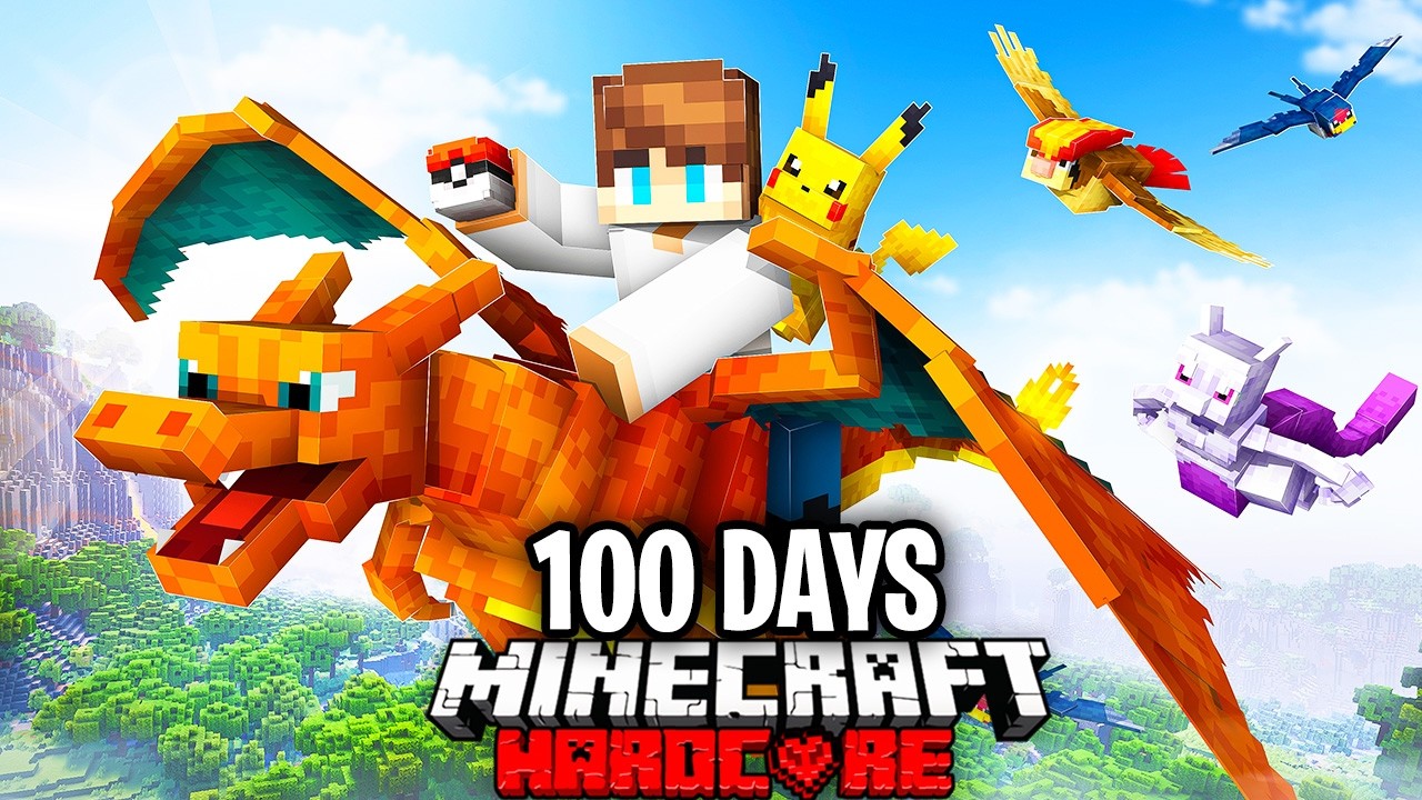 I Survived 100 Days in Minecraft Cobblemon!