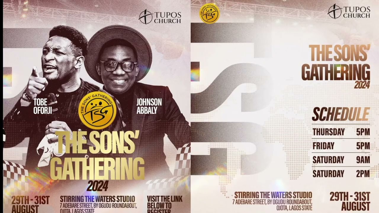 THE SONS’ GATHERING 2024: THE VICTORY OF OUR FAITH | DAY 2 | 30TH AUGUST | TUPOS CHURCH GLOBAL
