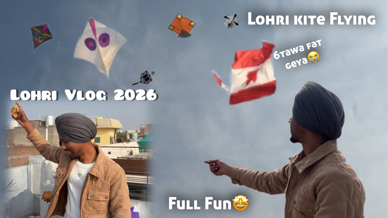 Lohri 2026 kite Flying || Lohri Fun🤩 Vlog || ASG Vlog81