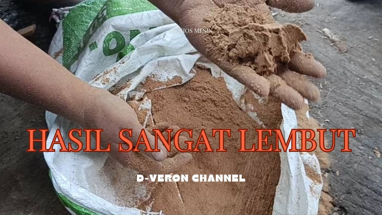 MESIN PENEPUNG SERBUK KAYU - HASIL SANGAT LEMBUT DAN PENGGILINIGAN TANPA MELILIT