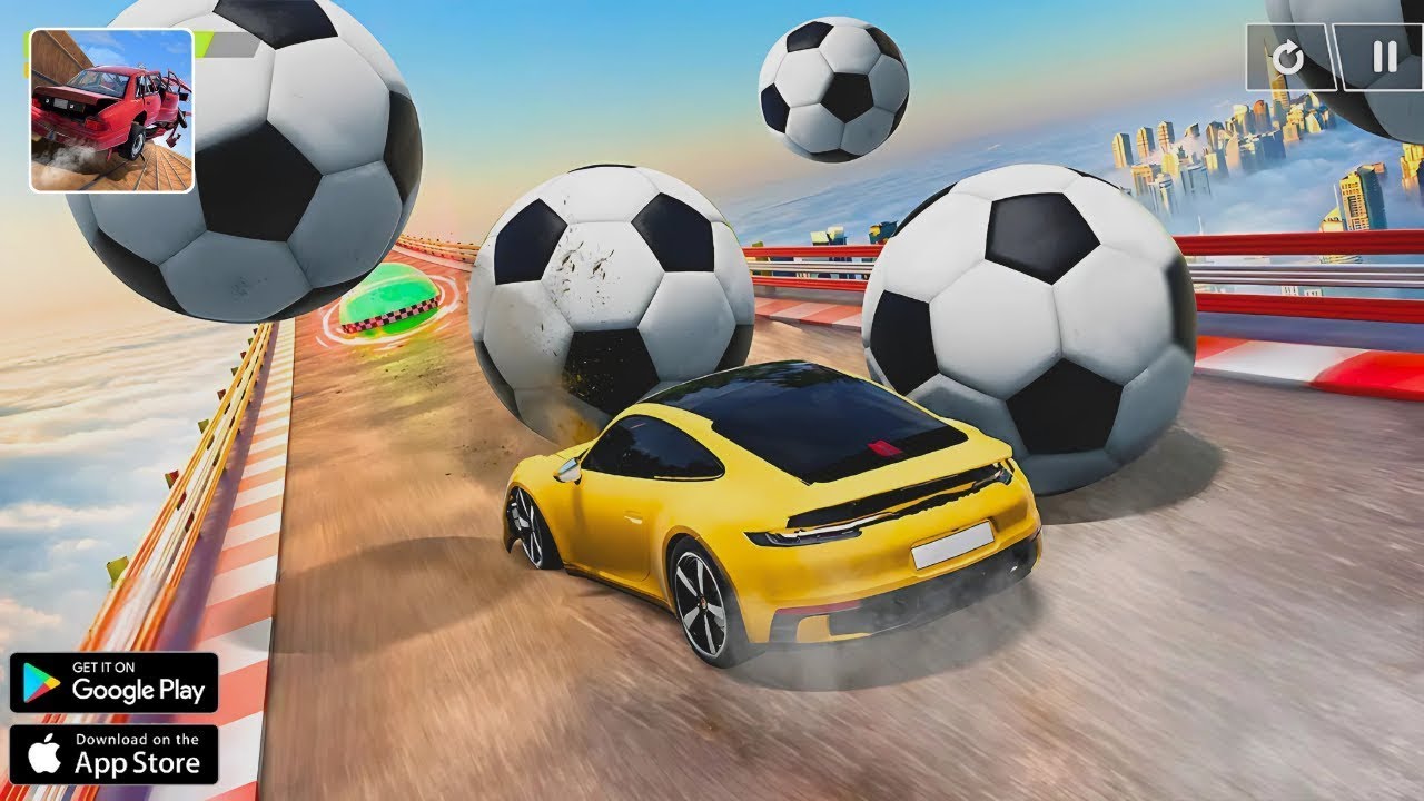 Flying Car Crash Real Stunts 🏎️ – Extreme Jumps, Crashes & Stunt Gameplay
