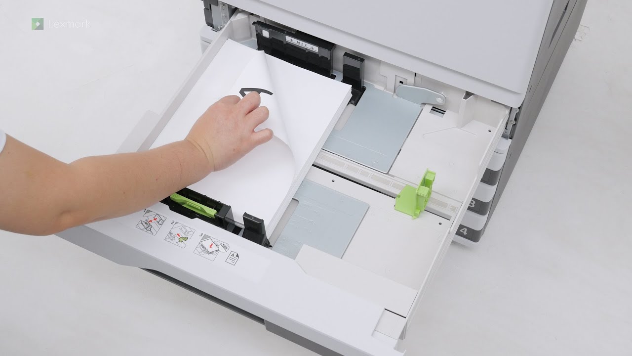 MX930/CX930/CX931/XC9325/XC9335&mdash;Loading the 520-sheet tray