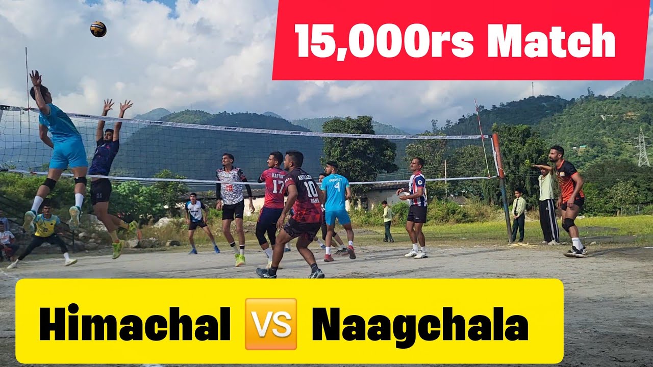 🔥Himachal 🆚️ Naagchala🔥 big volleyball Match at Pandoh 