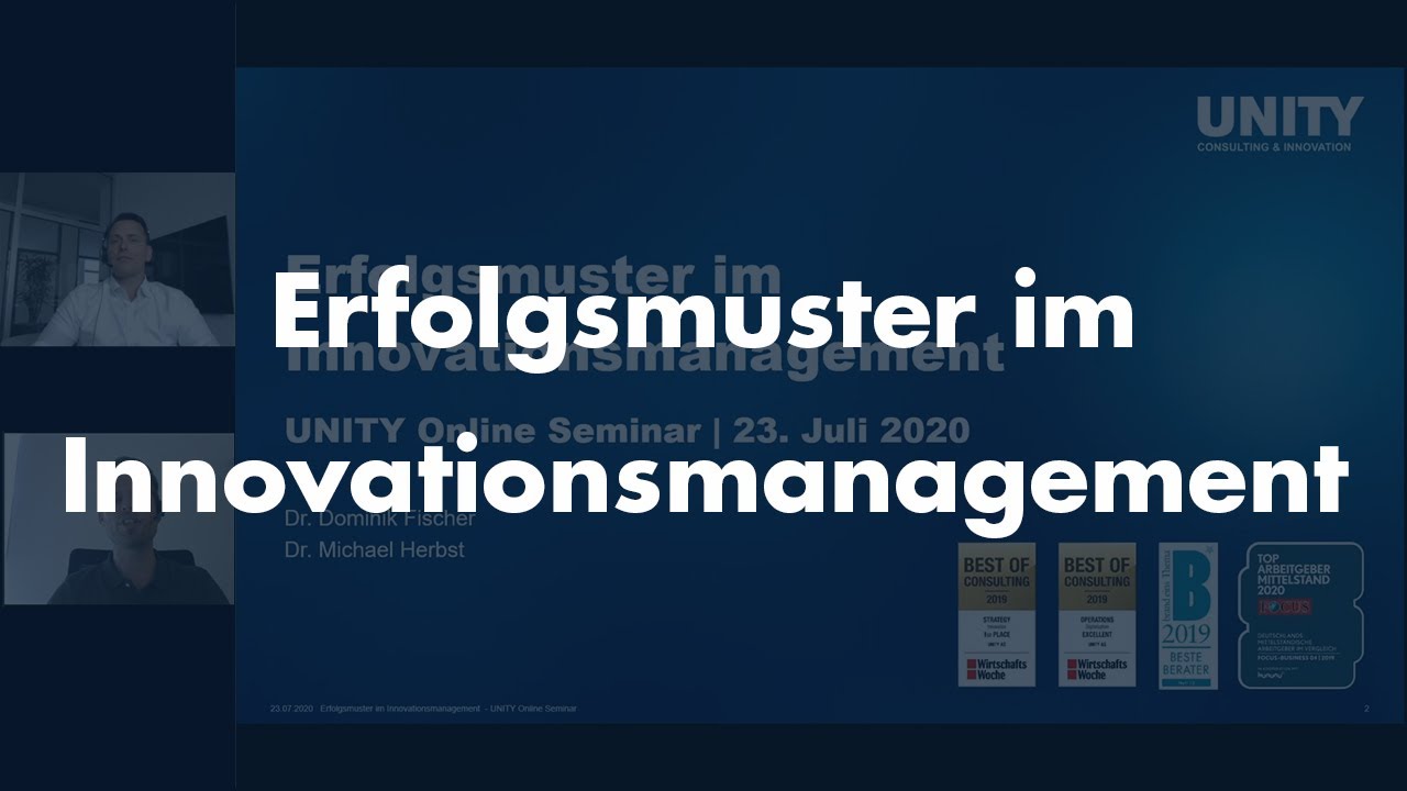 Online Seminar: Erfolgsmuster im Innovationsmanagement
