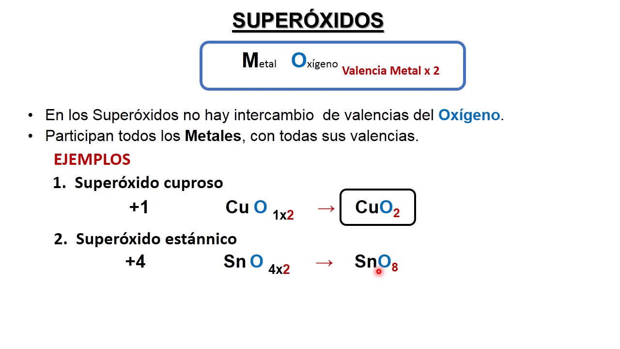 SUPERÓXIDOS