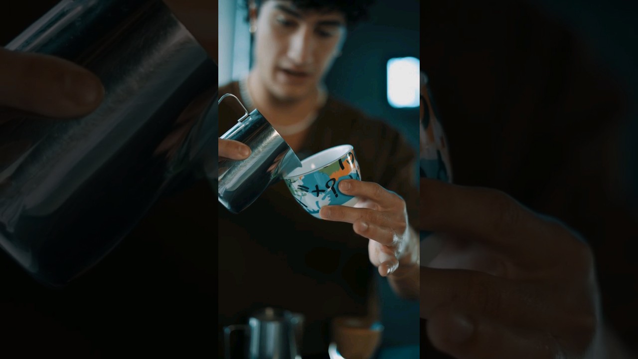 The SECRET To Latte Art ☕️ #latteart #barista #homebarista #coffeeshop