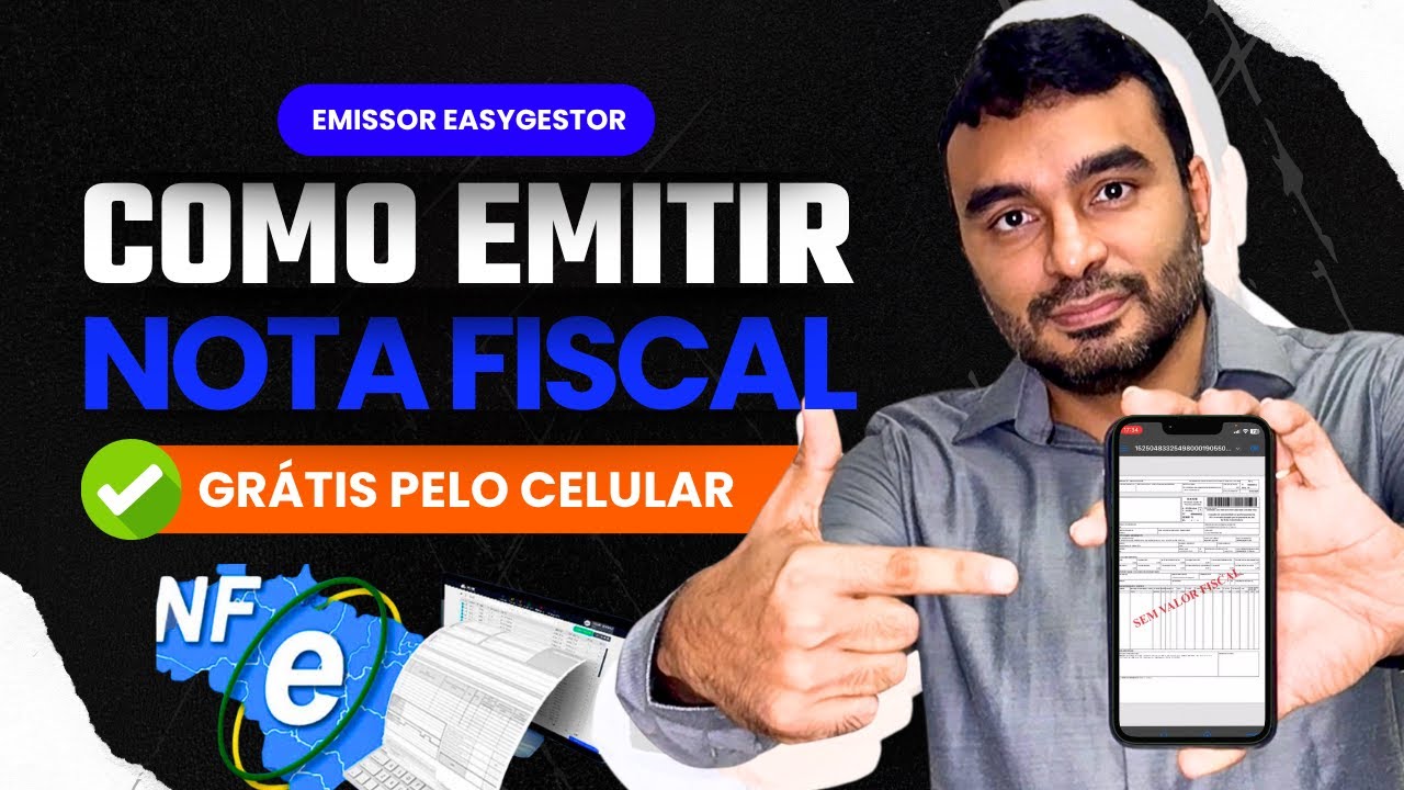 Como Emitir Nota Fiscal GR&Aacute;TIS Pelo CELULAR em POUCOS MINUTOS (F&aacute;cil e R&aacute;pido no Easygestor)