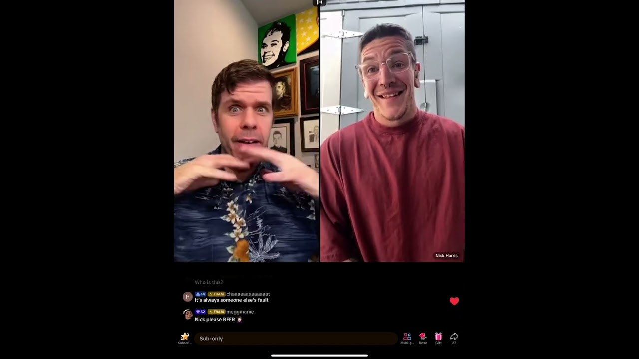 Perez Hilton interviews Nick Harris 3/22/25