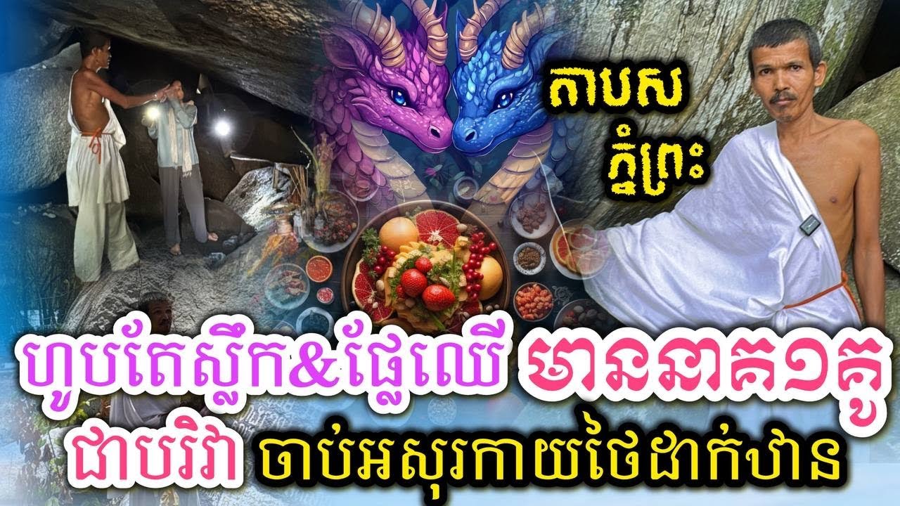 មិនធម្មតា តាបសភ្នំព្រះហូបតែស្លឹកនិងផ្លែឈើមាននាក់១គូជាអង្គរក្ស 